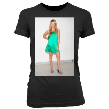 Ashley Tisdale Women's Junior Cut Crewneck T-Shirt