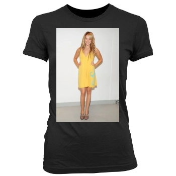 Ashley Tisdale Women's Junior Cut Crewneck T-Shirt