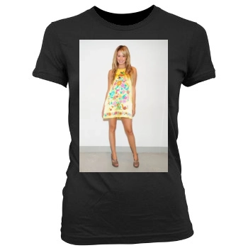 Ashley Tisdale Women's Junior Cut Crewneck T-Shirt