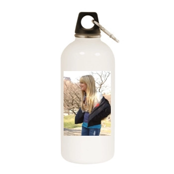 Ashley Tisdale White Water Bottle With Carabiner