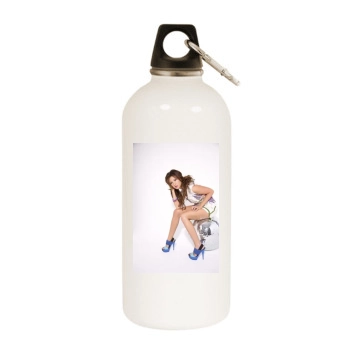 Ashley Tisdale White Water Bottle With Carabiner