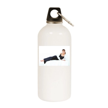 Ashley Tisdale White Water Bottle With Carabiner