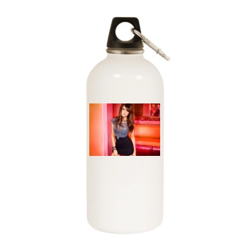 Ashley Tisdale White Water Bottle With Carabiner