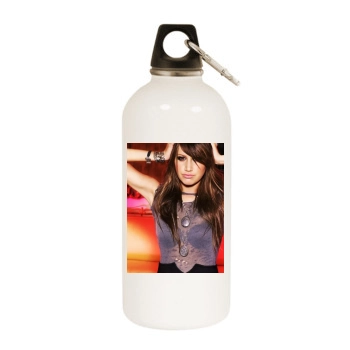 Ashley Tisdale White Water Bottle With Carabiner