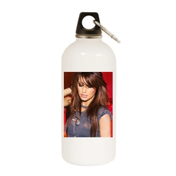 Ashley Tisdale White Water Bottle With Carabiner