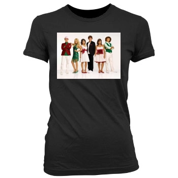 Ashley Tisdale Women's Junior Cut Crewneck T-Shirt