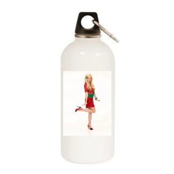 Ashley Tisdale White Water Bottle With Carabiner