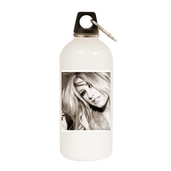 Ashley Tisdale White Water Bottle With Carabiner