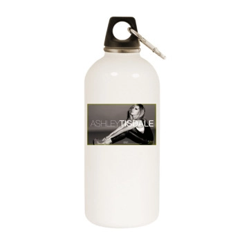 Ashley Tisdale White Water Bottle With Carabiner