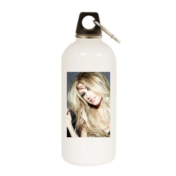 Ashley Tisdale White Water Bottle With Carabiner