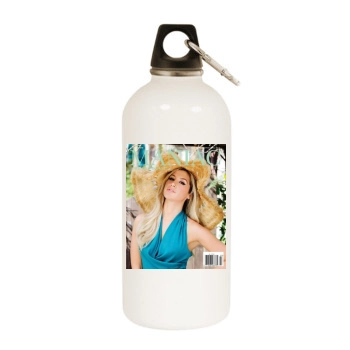 Ashley Tisdale White Water Bottle With Carabiner