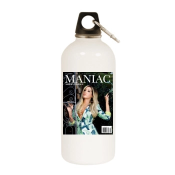 Ashley Tisdale White Water Bottle With Carabiner