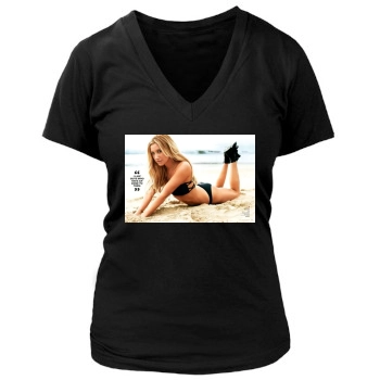 Ashley Tisdale Women's Deep V-Neck TShirt