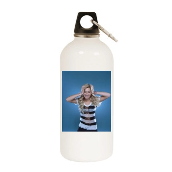 Ashley Tisdale White Water Bottle With Carabiner