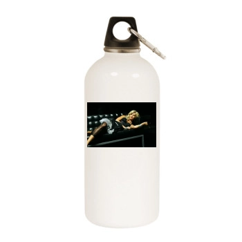 Ashley Tisdale White Water Bottle With Carabiner