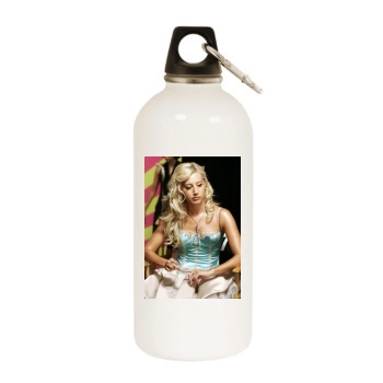 Ashley Tisdale White Water Bottle With Carabiner