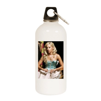 Ashley Tisdale White Water Bottle With Carabiner