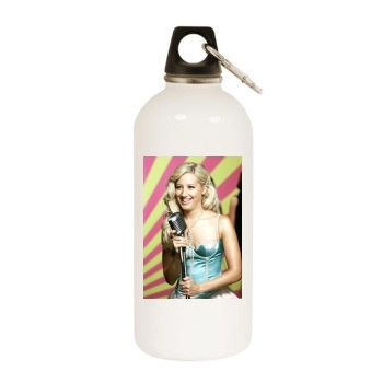 Ashley Tisdale White Water Bottle With Carabiner