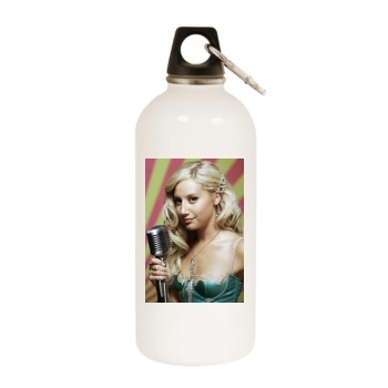 Ashley Tisdale White Water Bottle With Carabiner