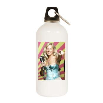 Ashley Tisdale White Water Bottle With Carabiner