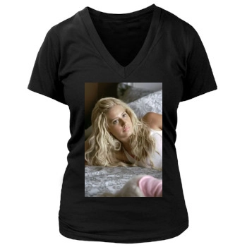 Ashley Tisdale Women's Deep V-Neck TShirt