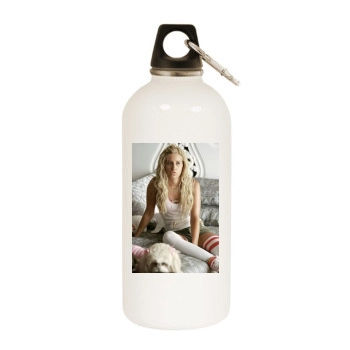 Ashley Tisdale White Water Bottle With Carabiner