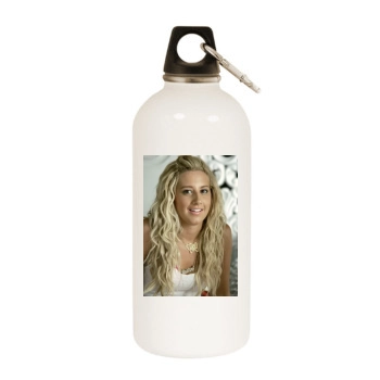 Ashley Tisdale White Water Bottle With Carabiner