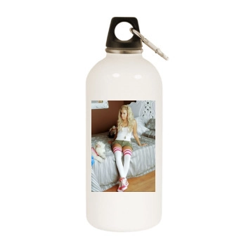 Ashley Tisdale White Water Bottle With Carabiner