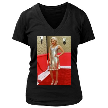 Ashley Tisdale Women's Deep V-Neck TShirt