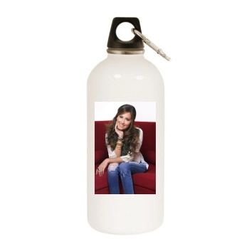 Ashley Tisdale White Water Bottle With Carabiner