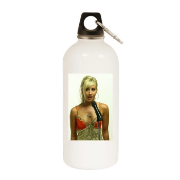 Ashley Tisdale White Water Bottle With Carabiner