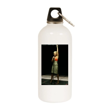 Ashley Tisdale White Water Bottle With Carabiner