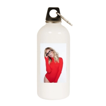 Ashley Tisdale White Water Bottle With Carabiner