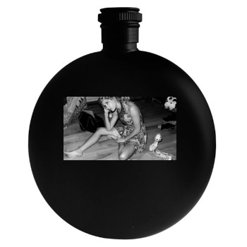 Ashley Tisdale Round Flask