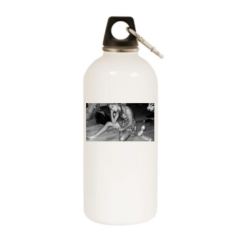 Ashley Tisdale White Water Bottle With Carabiner