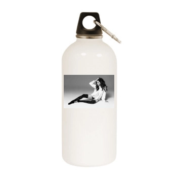 Ashley Tisdale White Water Bottle With Carabiner