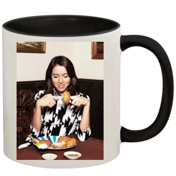 Aubrey Plaza 11oz Colored Inner & Handle Mug