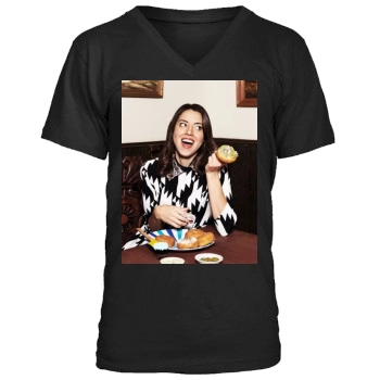 Aubrey Plaza Men's V-Neck T-Shirt