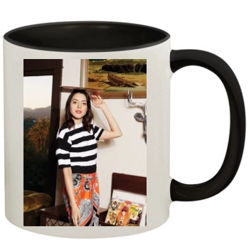 Aubrey Plaza 11oz Colored Inner & Handle Mug