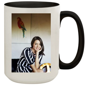 Aubrey Plaza 15oz Colored Inner & Handle Mug