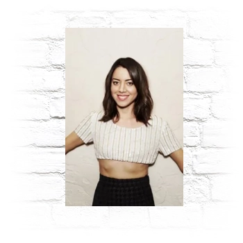 Aubrey Plaza Metal Wall Art