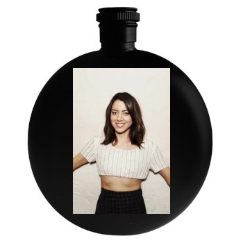 Aubrey Plaza Round Flask