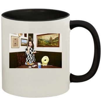 Aubrey Plaza 11oz Colored Inner & Handle Mug