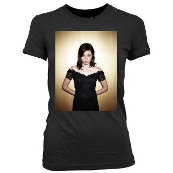 Aubrey Plaza Women's Junior Cut Crewneck T-Shirt