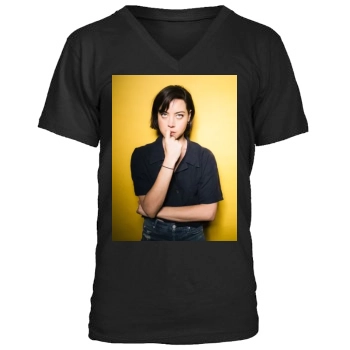 Aubrey Plaza Men's V-Neck T-Shirt