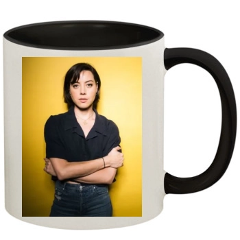 Aubrey Plaza 11oz Colored Inner & Handle Mug