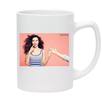 Aubrey Plaza 14oz White Statesman Mug