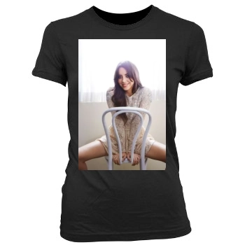 Aubrey Plaza Women's Junior Cut Crewneck T-Shirt