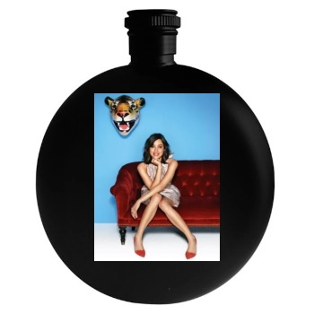 Aubrey Plaza Round Flask