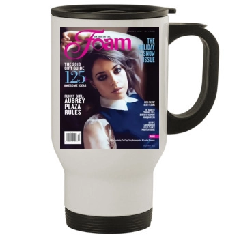 Aubrey Plaza Stainless Steel Travel Mug